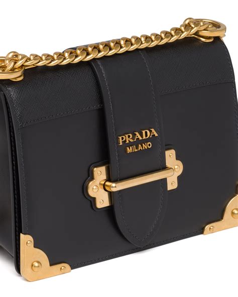 prada large cahier bag|Prada cahier shoulder bag black.